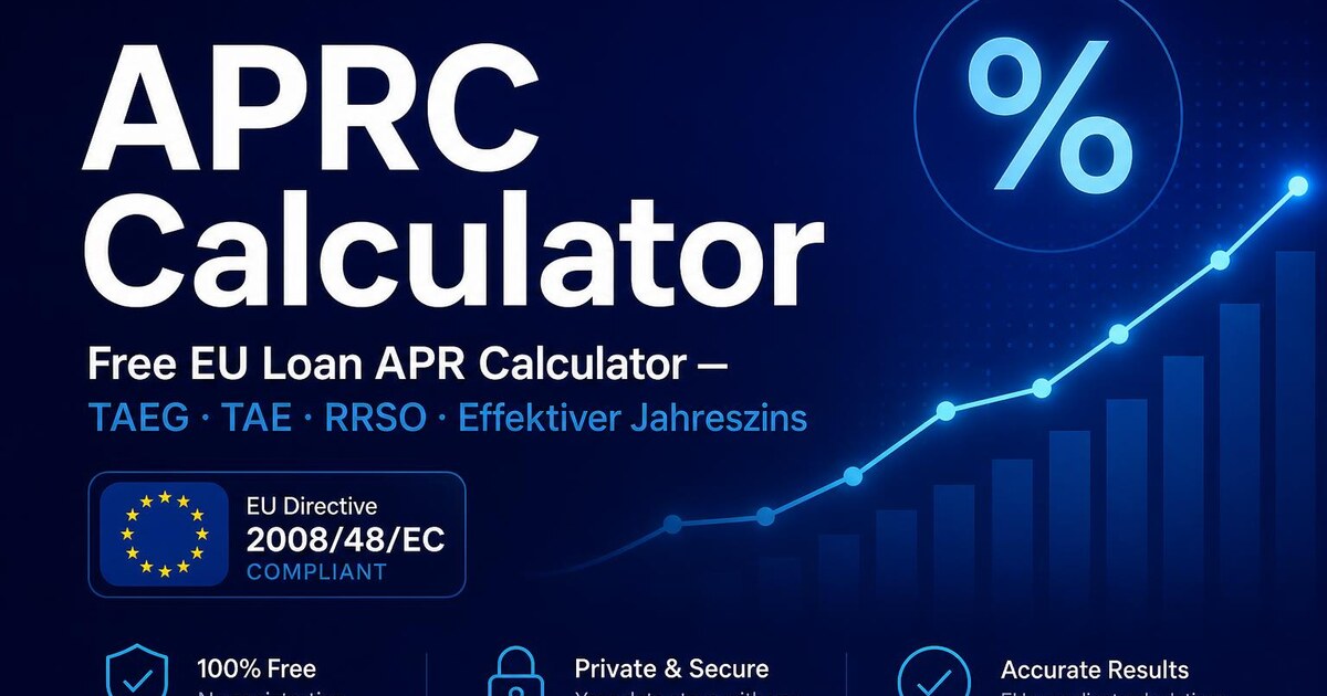Free APRC Calculator — EU Loan APR (TAEG, TAE, RRSO)